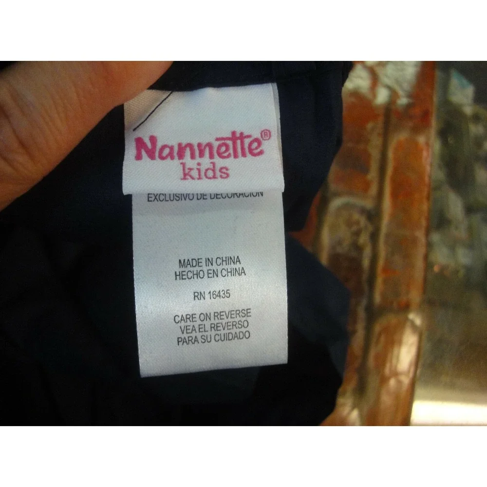 nannette Kids girls‎ 5 navy blue dress with flowers sleeveless NWT